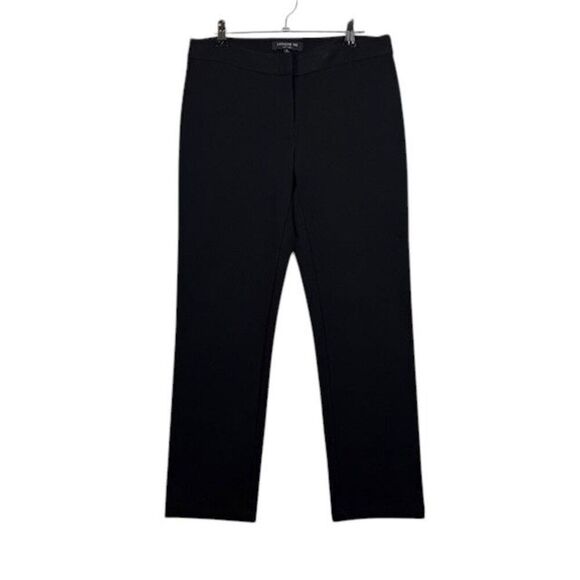 Lafayette 148 Black Dress Pants Trousers Flat Front Stretch Size 0 - Picture 1 of 12